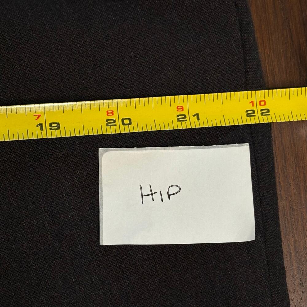 Akris Black Stretch Wool Straight Leg Trousers Size 12 - Picture 8 of 8